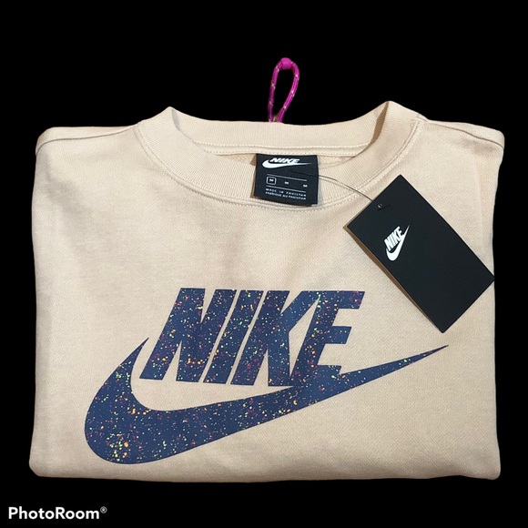Nike NWT Sz S Crop Sweatshirt Short Sleeve - Picture 10 of 10